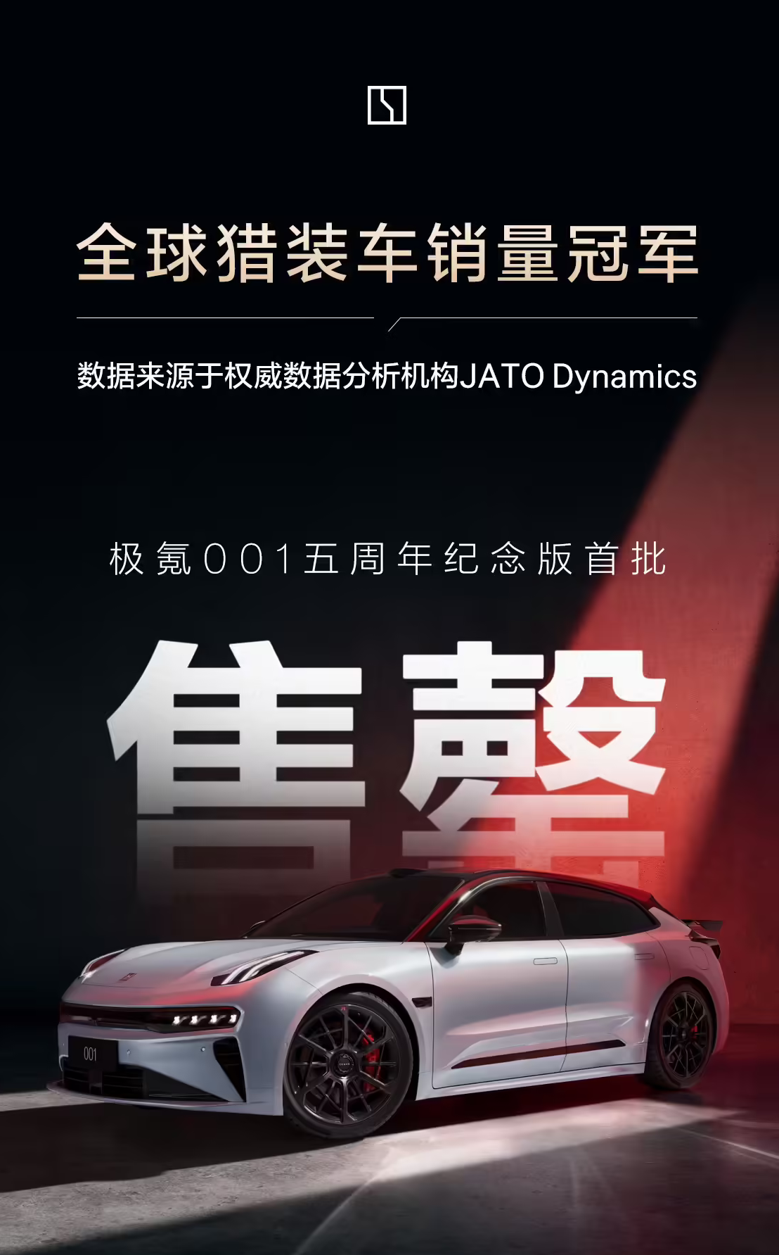 极氪001五周年纪念版首批售罄 4月10日上市 36.5万元起搭高阶性能配置